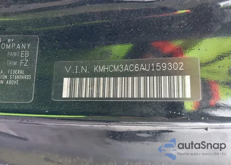 2010 Hyundai Accent Gs z USA, uszkodzony, nr VIN KMHCM3AC6AU159302